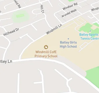 map for Brownhill Infant School