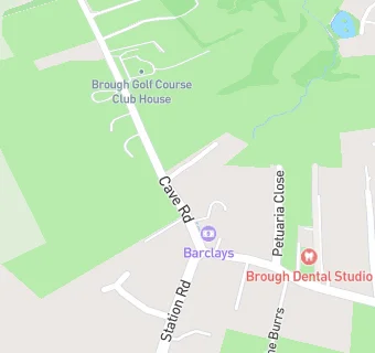 map for Brough Golf Club