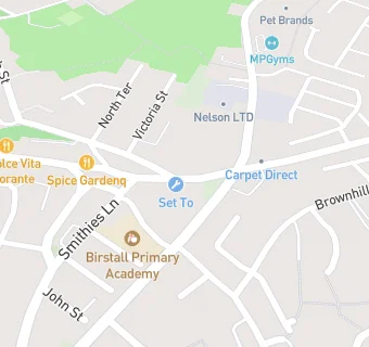 map for Birstall Sports & Social Club