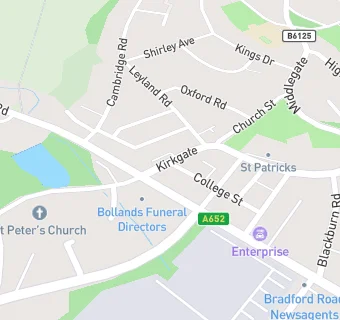 map for Kirkgate Surgery