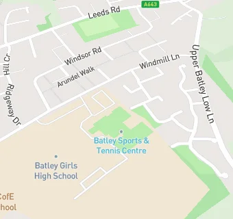 map for Batley Sports And Tennis Centre