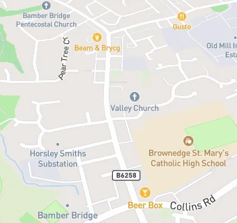 map for Ribble Valley Church