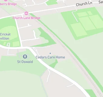 map for Cedars Care Home