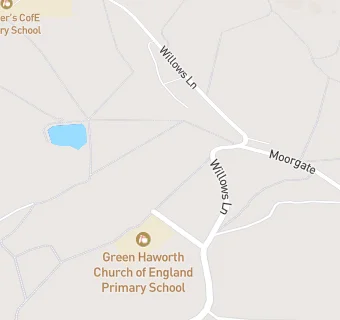 map for Green Haworth Church of England Primary School