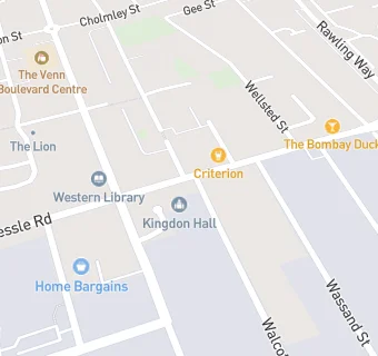 map for St Andrews Surgery