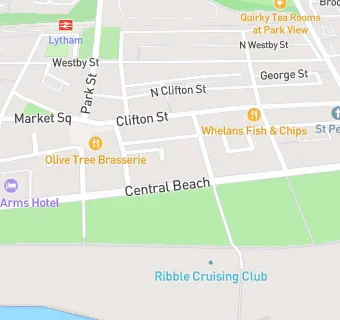 map for Queens Hotel