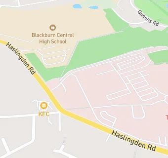 map for Pendleview Unit Royal Blackburn Hospital