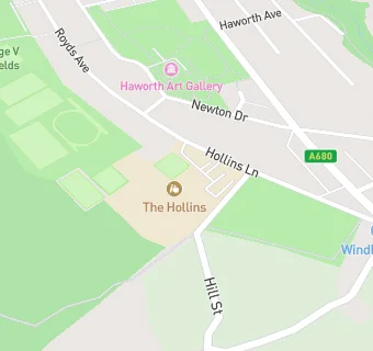 map for The Hollins