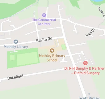 map for Methley Primary School