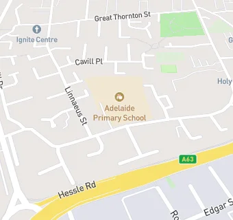 map for Adelaide Primary School