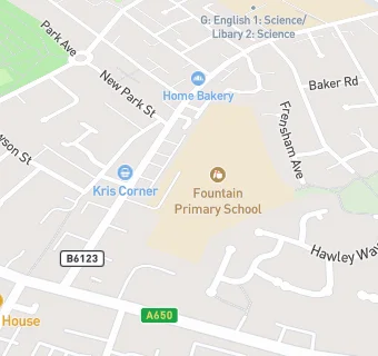 map for Fountain Primary School