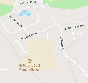 map for St Oswald's Roman Catholic Primary School, Accrington