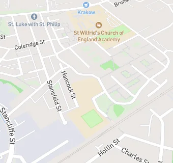 map for St Luke and St Philips Church of England Primary School