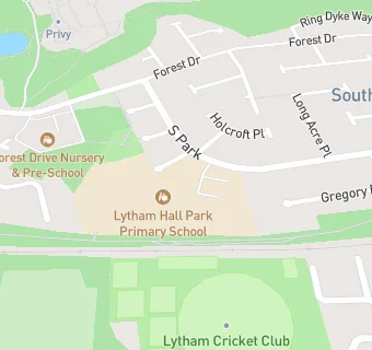 map for Lytham Hall Park Primary School