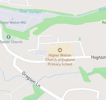 map for Higher Walton Church of England Primary School