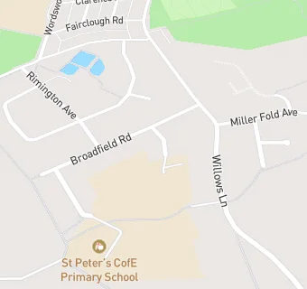 map for St. Oswalds RC Primary School