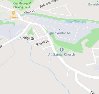 map for Higher Walton Takeaway