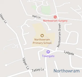 map for Northowram Primary School