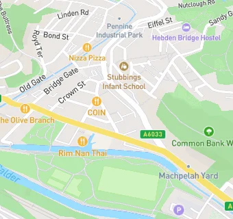 map for The Hebden Bridge Nursery Action Group Ltd