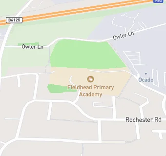 map for Fieldhead Primary Academy