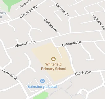 map for Whitefield Nursery