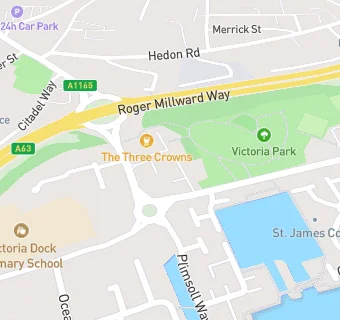 map for Victoria Dock Premier