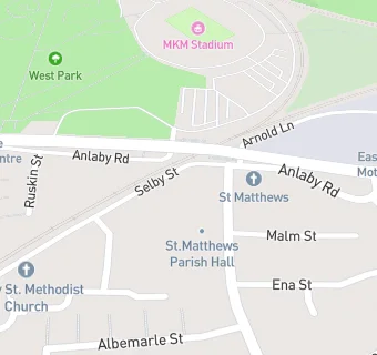 map for West Park Care Home