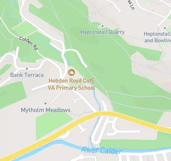 map for Hebden Royd CE (A) Primary School