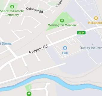 map for Greggs Lytham (Applegreen)