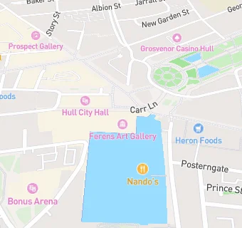 map for The Venue Ferens