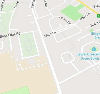 map for Dean Field Infant School