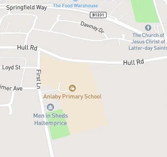 map for Anlaby Junior School