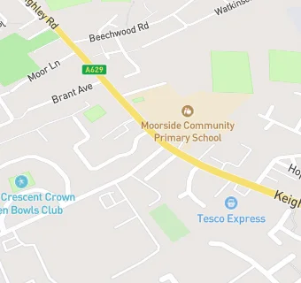 map for Moorside Dental Practice