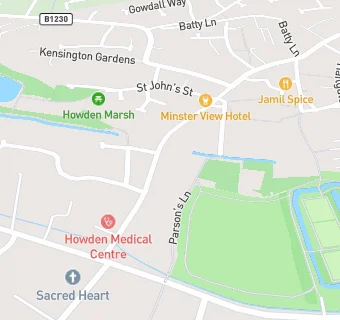 map for Howden Medical Centre