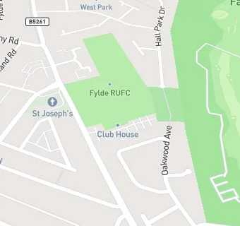 map for Fylde Rugby Club