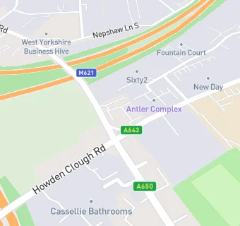 map for Toby Carvery (Morley)