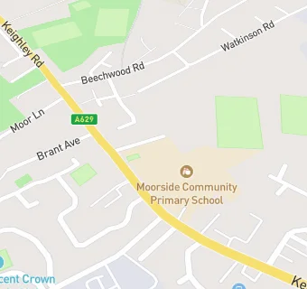 map for Moorside Community Primary School