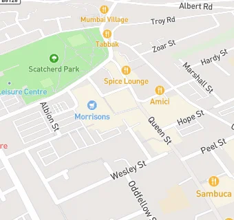 map for Morrisons Petrol Filling Station (Morley)