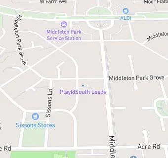 map for Play@South Leeds