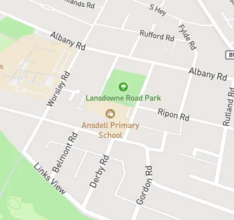 map for Ansdell Primary School