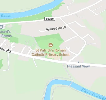 map for St Patrick's Roman Catholic Primary School, Walton-le-Dale