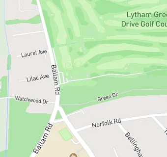 map for Lytham Green Drive Golf Club