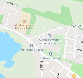 map for Allerton Bywater Infant School