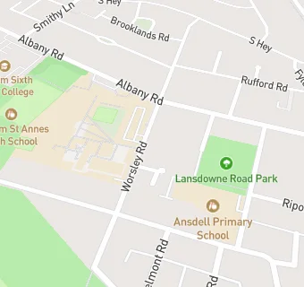 map for Lytham St Annes High School