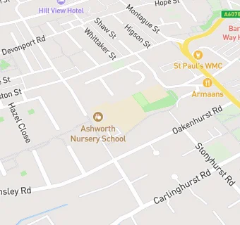 map for St Barnabas and St Paul's Church of England Voluntary Aided Primary School