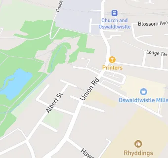 map for The Oswaldtwistle School