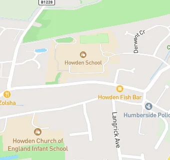 map for Howden Fish Bar