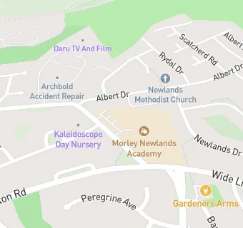 map for Morley Newlands Primary School