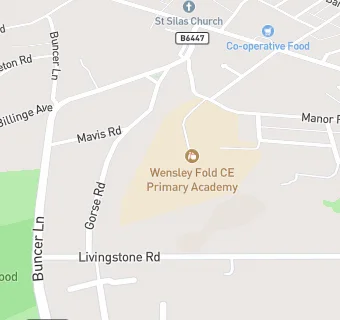 map for Wensley Fold CofE Primary Academy