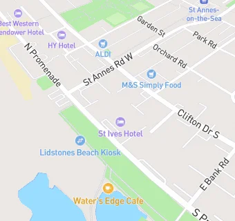 map for St Ives Hotel